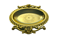 Silver plated plastic decorative plates small with flower design (Pack of 8pcs) Silver plated plastic decorative plates small with flower design (Pack of 8pcs)