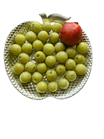 Silver plated plastic decorative plates with applefruit design(Pack of 5pcs) Silver plated plastic decorative plates with applefruit design(Pack of 5pcs)