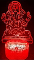 3D Acrylic illusion lights - Ganesha Theme 3D Acrylic illusion lights - Ganesha Theme