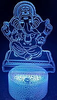 3D Acrylic illusion lights - Ganesha Theme 3D Acrylic illusion lights - Ganesha Theme