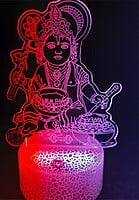 3D Acrylic illusion lights - Krishna Theme 3D Acrylic illusion lights - Krishna Theme
