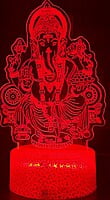 3D Acrylic illusion lights - Ganesha Theme 3D Acrylic illusion lights - Ganesha Theme