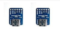 Walk On Air USB Type-C Breakout Female Connector (Receptacle) | 6 Pin USB C Female Socket to 2.54mm Breakout Board | Type C PCB Development Board (Pack of2) Walk On Air USB Type-C Breakout Female Connector (Receptacle) | 6 Pin USB C Female Socket to 2.54mm Breakout Board | Type C PCB Development Board (Pack of2)
